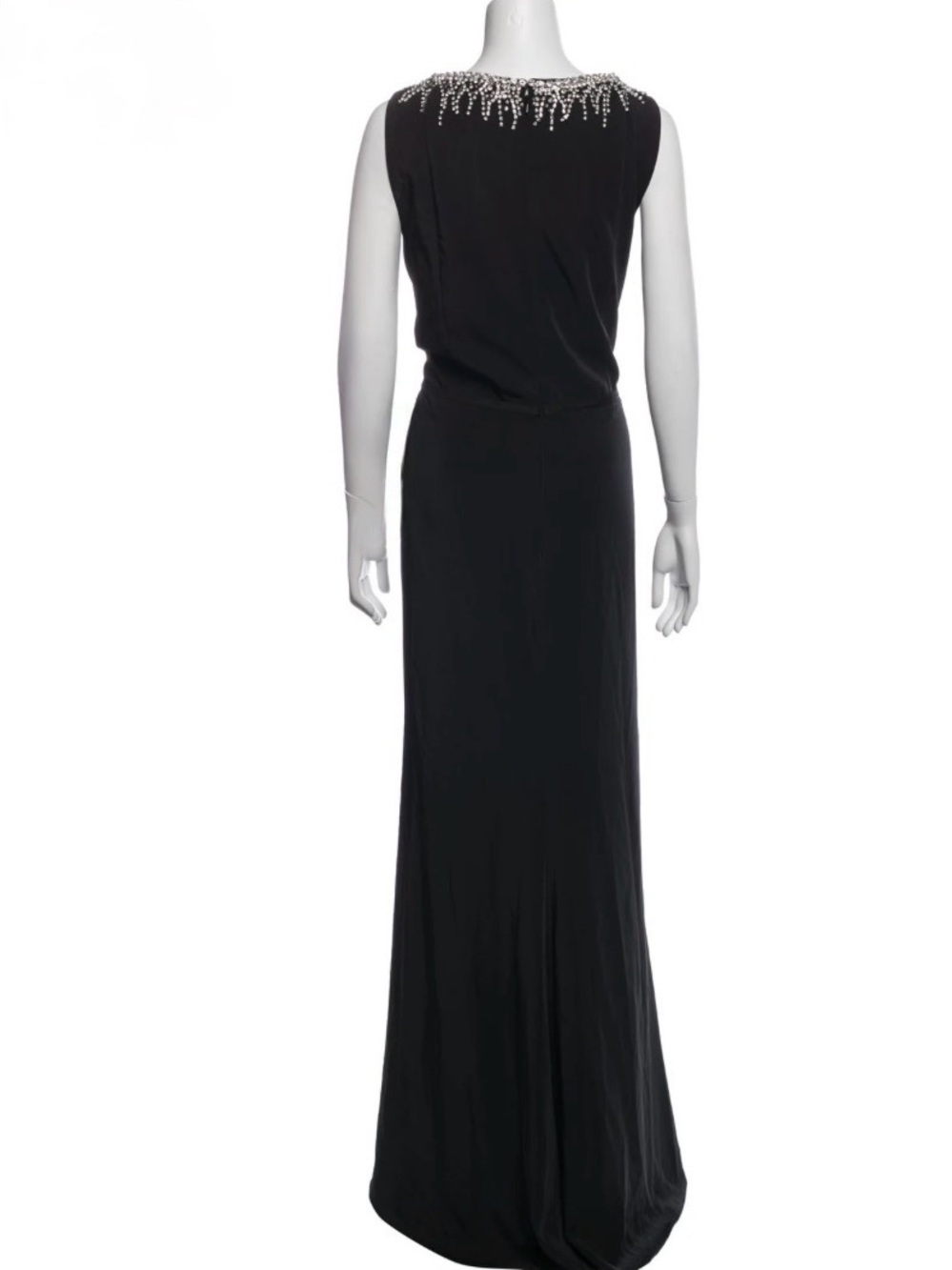 Mac Duggal | Sleeveless Rhinestone Collar Column Gown 26516 - Picture 9 of 14